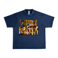 Navy softball mom Urban Heavy Tee - Jasminsmagicworld