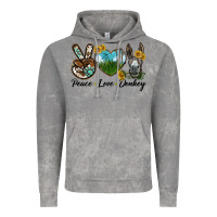 Cloud Rock Peace Love Donkey Head Vintage Hoodie - LillyAllenDesigns
