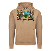 Vintage Coffee Peace Love Donkey Head Vintage Hoodie - LillyAllenDesigns