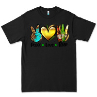 Black peace love beer Premium Tee - AdoDesignShop