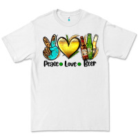 White peace love beer Premium Tee - AdoDesignShop