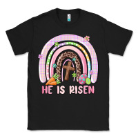Black he is risen easter rainbow Classic Tee - MaliasSmallBusiness