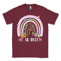 He Is Risen Easter Rainbow Classic Tee | Teevron