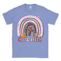 Colony Blue he is risen easter rainbow Classic Tee - MaliasSmallBusiness