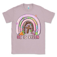 Lilac he is risen easter rainbow Classic Tee - MaliasSmallBusiness