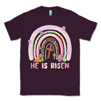 Plum he is risen easter rainbow Classic Tee - MaliasSmallBusiness
