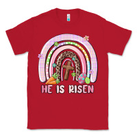 Red he is risen easter rainbow Classic Tee - MaliasSmallBusiness