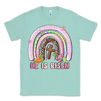 Seafoam he is risen easter rainbow Classic Tee - MaliasSmallBusiness