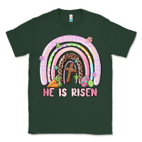 Sports Green he is risen easter rainbow Classic Tee - MaliasSmallBusiness