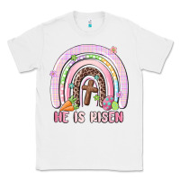 White he is risen easter rainbow Classic Tee - MaliasSmallBusiness
