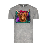 Cloud Rock halloween highland cow Vintage Tee - Jasminsmagicworld