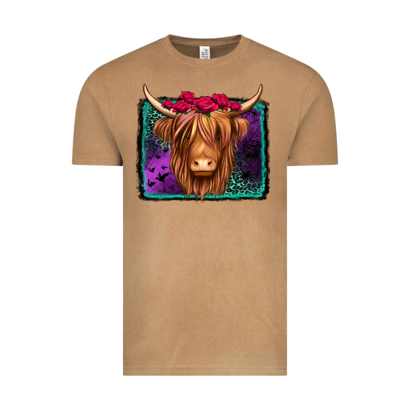 Halloween Highland Cow Vintage Tee by Jasminsmagicworld | Teevron