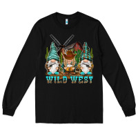 Black wild west gnomies Long Sleeve Tee - NancyCooperArtShop