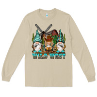 Mushroom wild west gnomies Long Sleeve Tee - NancyCooperArtShop
