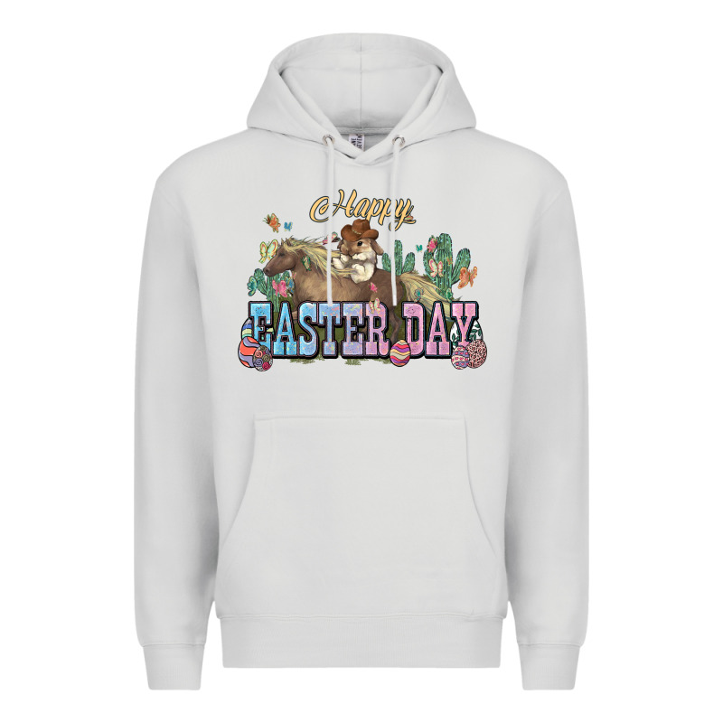 Happy Easter Day Rodeo Premium Hoodie by HowdyJamesFarm | Teevron