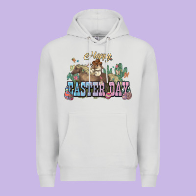 Happy Easter Day Rodeo Premium Hoodie Designed By Howdyjamesfarm