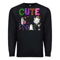 Black Cute and spooky Premium Sweatshirt - NancyCooperArtShop