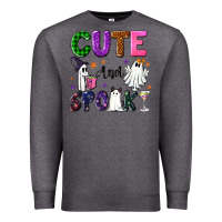 Charcoal Heather Cute and spooky Premium Sweatshirt - NancyCooperArtShop