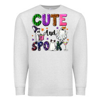 Oatmeal Heather Cute and spooky Premium Sweatshirt - NancyCooperArtShop
