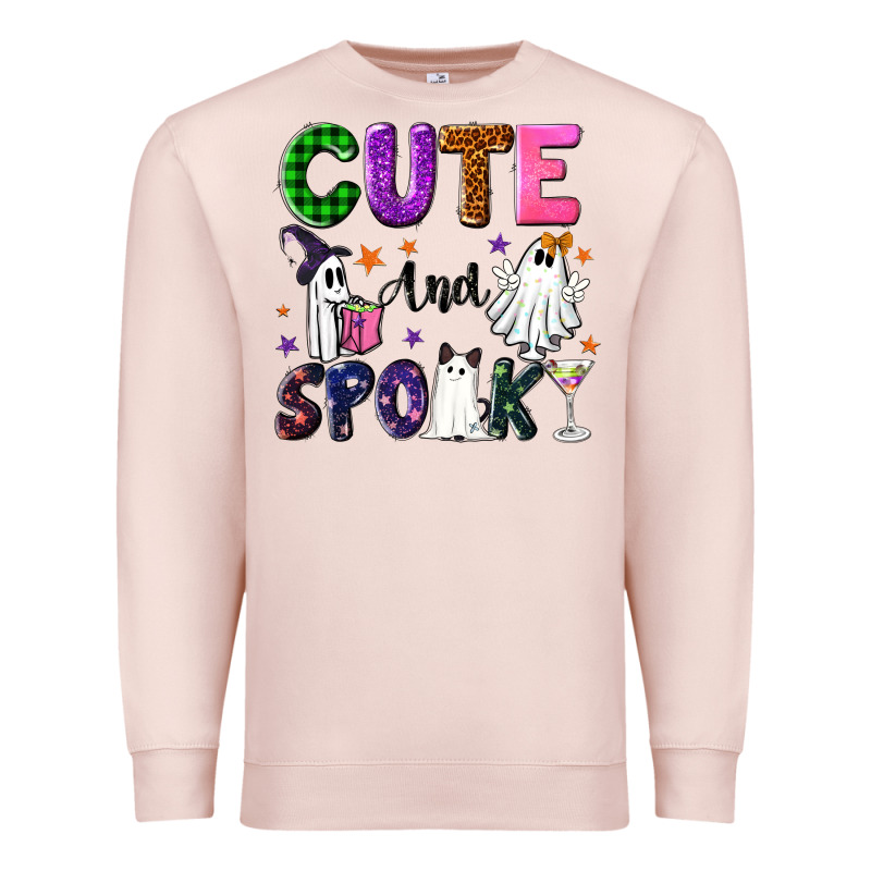 Cute And Spooky Premium Sweatshirt by NancyCooperArtShop | Teevron