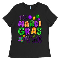 Black it's mardi gras y'all Ladies Tee - FaDigitalArtStudio
