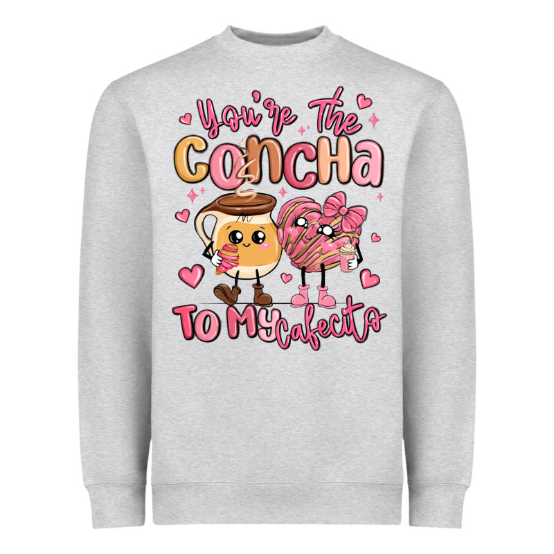 Youre The Concha To My Cafecito Mexican Pan Dulce Heavyweight Sweatshirt by MaliasSmallBusiness | Teevron