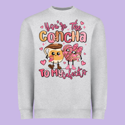 Youre The Concha To My Cafecito Mexican Pan Dulce Heavyweight Sweatshirt Designed By Maliassmallbusiness