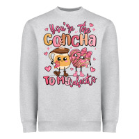 Heather Grey youre the concha to my cafecito mexican pan dulce Heavyweight Sweatshirt - MaliasSmallBusiness