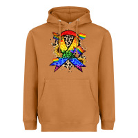 Meerkat Pride ribbon Heavyweight Hoodie - NancyCooperArtShop