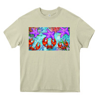 Mossy crab and starfish  cup Heavy Core Tee - BarkalooDesign