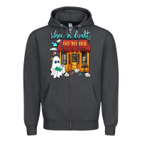 Smoke when in doubt go to the bookstore Zipper Hoodie - Artiststas
