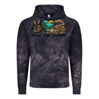 Cloud Black Peace Love Crocodile Vintage Hoodie - LillyAllenDesigns