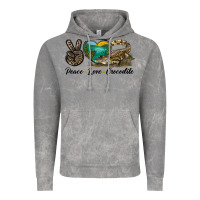 Cloud Rock Peace Love Crocodile Vintage Hoodie - LillyAllenDesigns