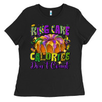 Black king cake calories don't count Ladies Tee - FaDigitalArtStudio