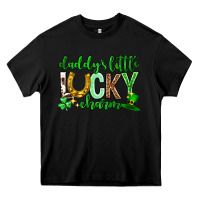 Black St. Patrick's Day Daddy's little lucky charm Heavy Core Tee - Neo Western