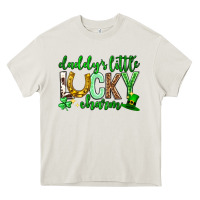 Cream St. Patrick's Day Daddy's little lucky charm Heavy Core Tee - Neo Western
