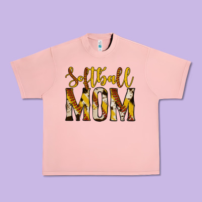 Softball Mom Urban Heavy Tee Designed By Jasminsmagicworld