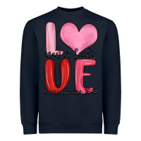 Navy love never fails valentine s day Heavyweight Sweatshirt - MaliasSmallBusiness
