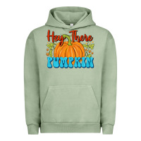 Pigment Oil Green Hey There Pumpkin Urban Hoodie - FaDigitalArtStudio