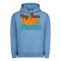 Pigment Pebble Blue Hey There Pumpkin Urban Hoodie - FaDigitalArtStudio