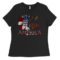 Black god bless america Ladies Tee - JahusDesignShop