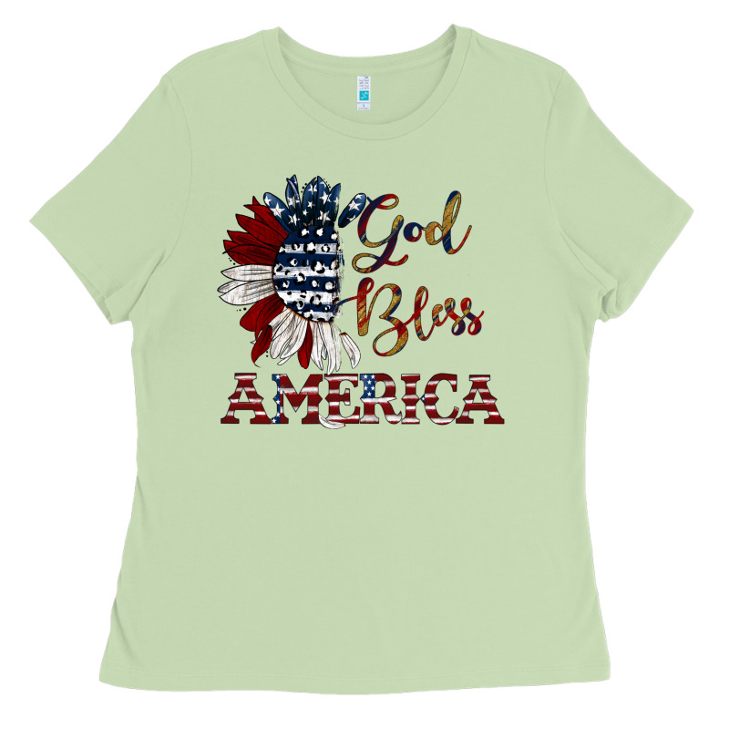 God Bless America Ladies Tee by JahusDesignShop | Teevron