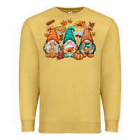 Antique Gold Thanksgiving gnomes Premium Sweatshirt - NancyCooperArtShop