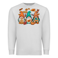 Dove Grey Thanksgiving gnomes Premium Sweatshirt - NancyCooperArtShop
