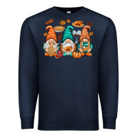 Navy Thanksgiving gnomes Premium Sweatshirt - NancyCooperArtShop