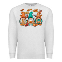 Oatmeal Heather Thanksgiving gnomes Premium Sweatshirt - NancyCooperArtShop