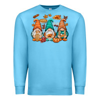 Ocean Blue Thanksgiving gnomes Premium Sweatshirt - NancyCooperArtShop