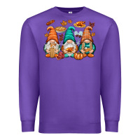 Purple Thanksgiving gnomes Premium Sweatshirt - NancyCooperArtShop