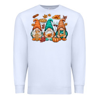 White Thanksgiving gnomes Premium Sweatshirt - NancyCooperArtShop