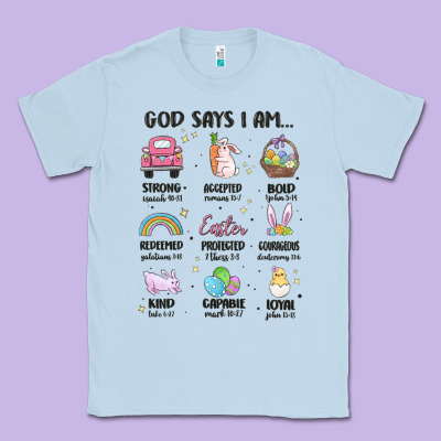Christian Easter Classic Tee Designed By Maliassmallbusiness